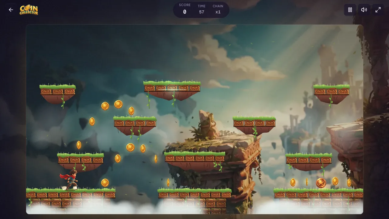 coin collector gameplay, moment 2