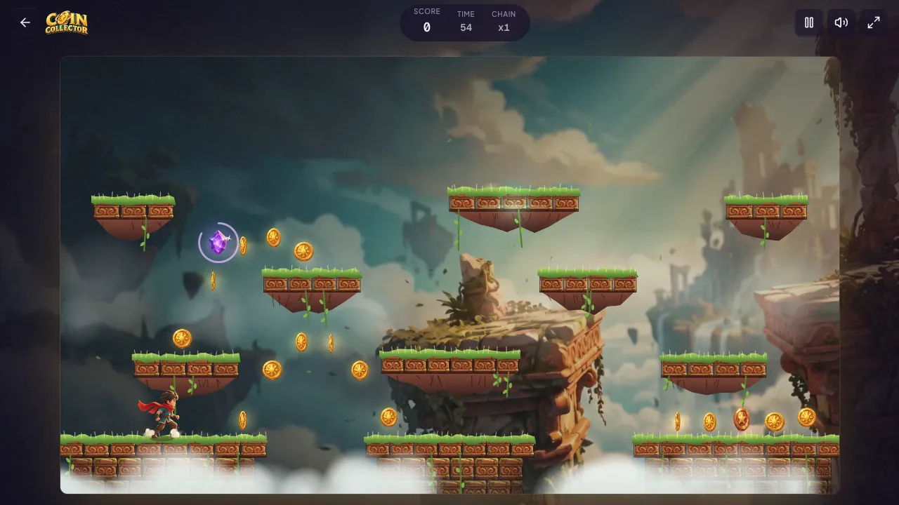 coin collector gameplay, moment 3