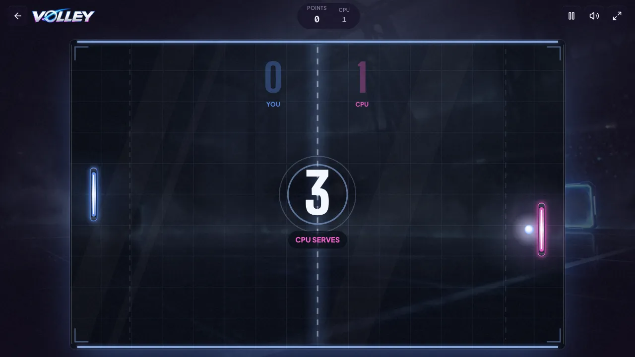 volley gameplay, moment 3